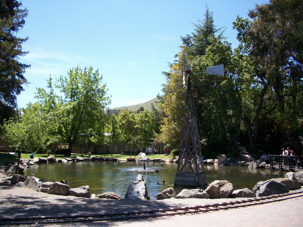 Duck Pond Duck Pond and Railroad Tracks