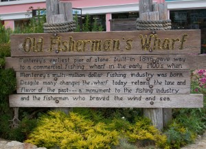 Old Fishermans Wharf sign Old Fishermans Wharf sign