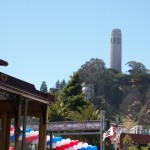 Coit Tower and Cable Car