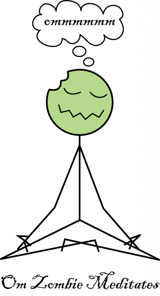 om zombie meditating zombie