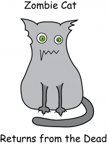 zombie cat gray Zombie Cat Returns from the Dead
