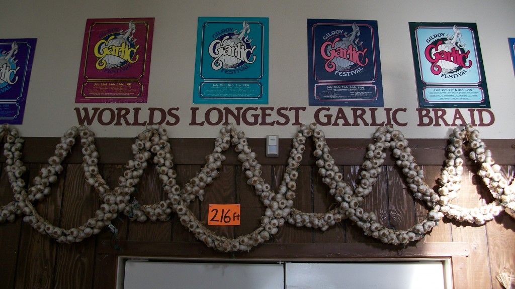 World's Longest Garlic Braid - 216 ft