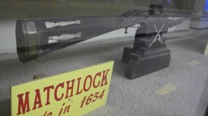 Matchlock rifle made in 1654