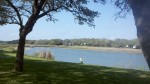 view of the lake from my rig